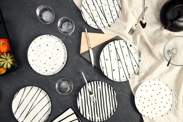 Porland Sidereal 6 Kişilik Pasta Takımı 20cm 6 Parça 04PPO000401 - 3