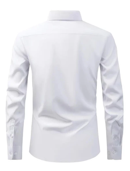 Erkek Silim Fit Uzun Kol Gömlek BGL-ST03143 - Resim 5