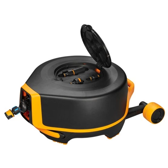 Fiskars Tekerlekli Otomatik Hortum Makarası XL 20 M+7 M 1025933 - 2
