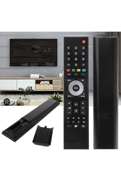 TP7187R Grundıg Smart Tv Için Uzaktan Kumanda Değiştirme Uzaktan Kumanda TP7187R Siyah - Resim 2