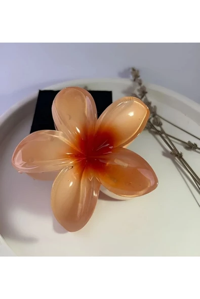 kırmızı renk lotus mandal toka - 2