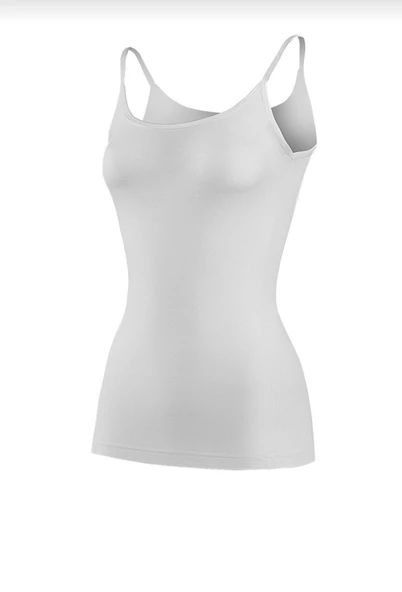 YILDIZ 2360 BAYAN BAMBU İP ASKILI ATLET 10 ADET - Resim 2