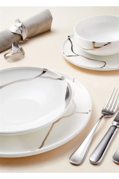 Leggno Chester Premium. Silver Chep1001set24s 24 Parç. Yemek Tak - Resim 2