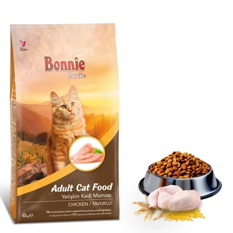 Bonnie Tavuklu Yetişkin Kedi Maması 10 Kg