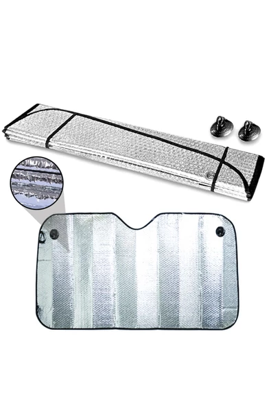 Oto Cam Güneşlik Cam Güneşliği Araba Güneş Koruyucu 150cm X 70cm - 2