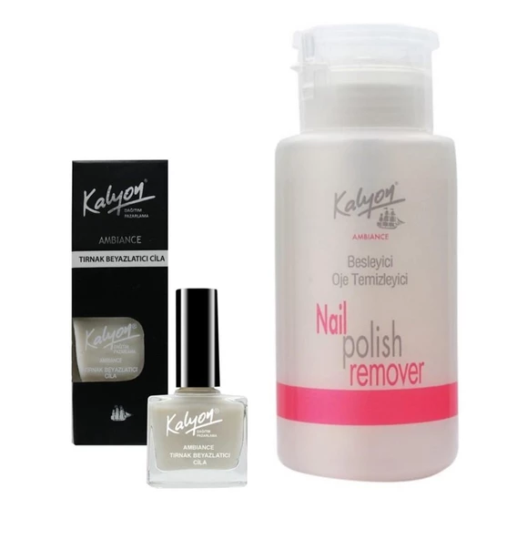 Kalyon Beyazlatıcı Cila+Pompalı Aseton 200Ml