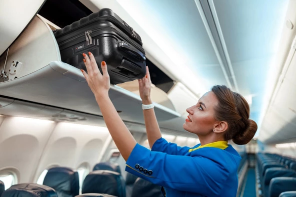 Vegmann Wave Laptop Bölmeli Siyah Kabin Boy Valiz - 6