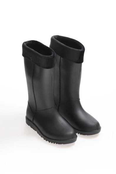 Yağmur Kar Çizmesi İçi Keçeli Siyah - 3