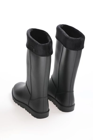 Yağmur Kar Çizmesi İçi Keçeli Siyah - 4
