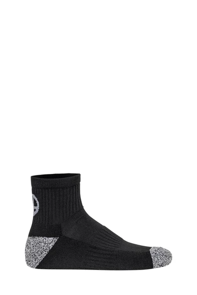 Oil Company Dört Mevsim Siyah  Patik Çorap Unisex Coolmax - 2