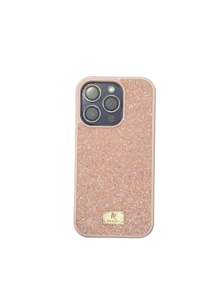 Apple iPhone 14 Pro Premium Stone Silikon Kapak Pembe