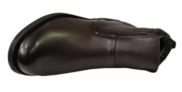 Kale 0435 Kahve Hakiki Deri Erkek Ayakkabı Bot - Resim 4