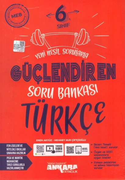 ANKARA 6.SINIF GÜÇLENDİREN TÜRKÇE SORU BANKASI ürün görseli