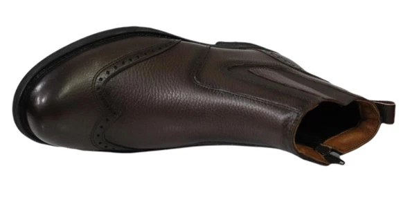 Kale 0434 Siyah Hakiki Deri Erkek Ayakkabı Bot - Resim 8