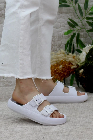 Mehmet Mete EZ0095 Plaj Deniz Havuz Terliği Hafif Rahat Esnek Kadın Terlik - 2