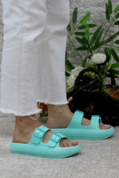 Mehmet Mete EZ0095 Plaj Deniz Havuz Terliği Hafif Rahat Esnek Kadın Terlik - 12