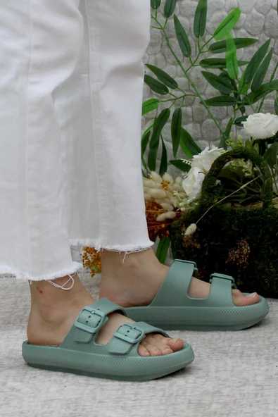 Mehmet Mete EZ0095 Plaj Deniz Havuz Terliği Hafif Rahat Esnek Kadın Terlik - 9