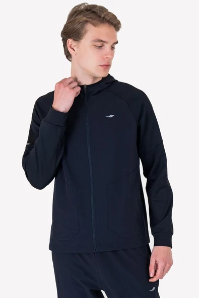Lescon  Erkek Fermuarlı Kapüşonlu Sweatshirt 23N-1115 - 2