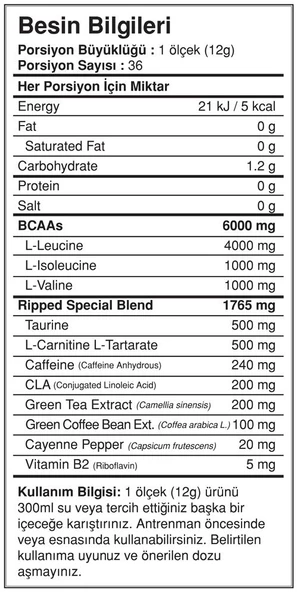 BigJoy BCAA pro ripped 432g/Limon - 2