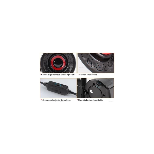 Azemax 1+1 Usb 2.0 Hoparlör Taşınabilir Usb Speaker - 2