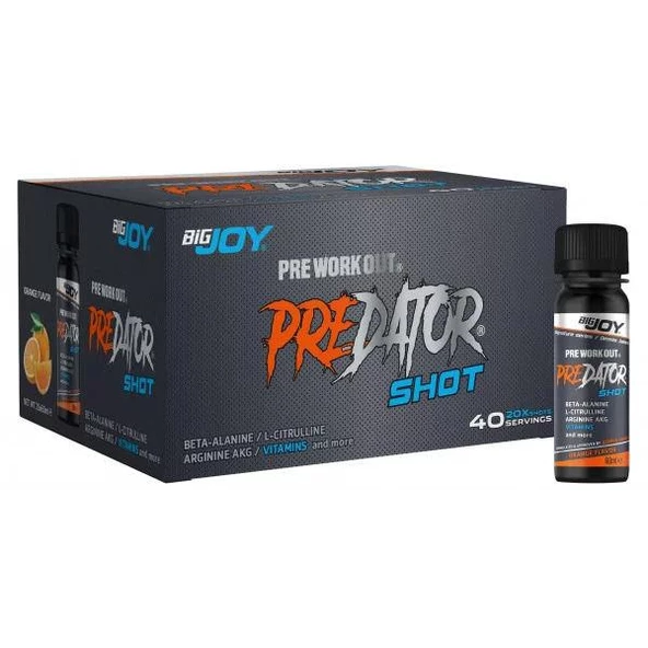 Bigjoy Sports Predator Shot/60ml*20 adet/Portakal