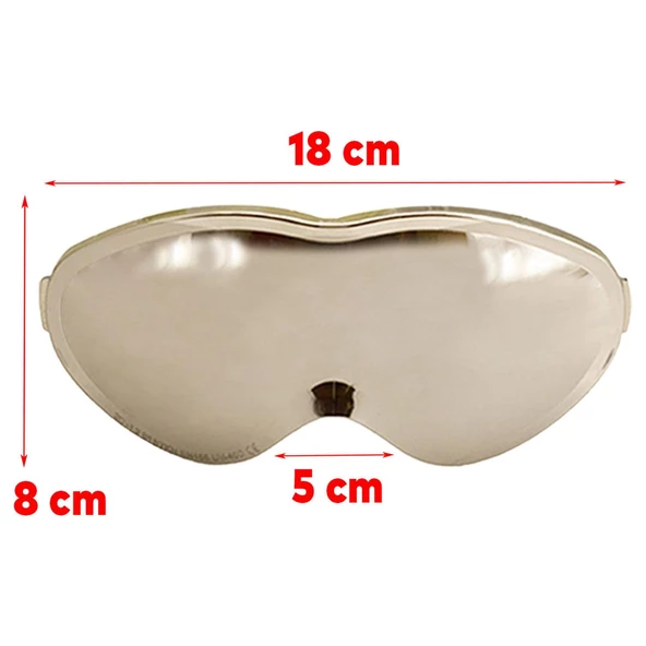 Bellasimo Çerçevesiz Kayak Gözlüğü Camı Lens Değiştirebilir Cam Antifog Güneş Kar Gözlük Camı Gümüş - 6