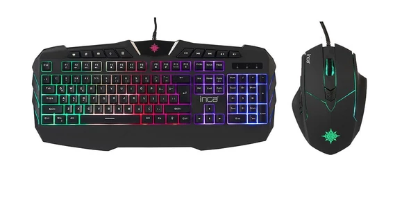 Inca Ruthless IKG-310 Rainbow Effect Oyuncu Gaming Klavye + Mouse Seti - Resim 9