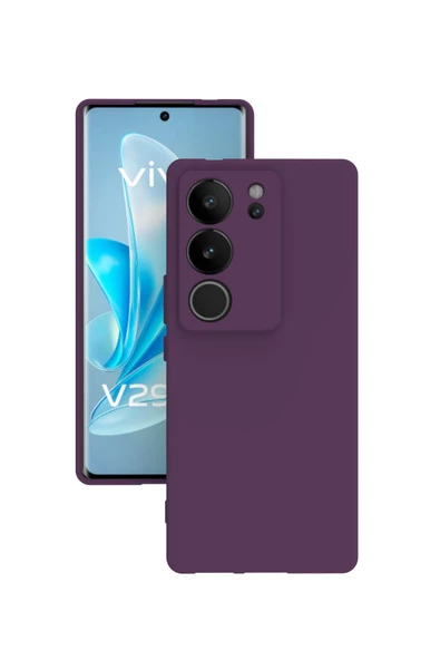 Vivo V29 Kılıf Kamera Korumalı Silikon Rubber Arka Kapak - 5
