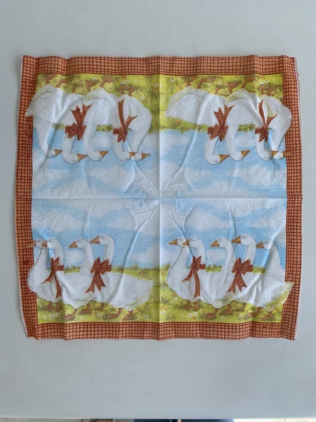 Herlitz Decor Ördek Desenli Kağıt Peçete 20li 33x33cm - 4