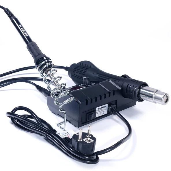 WellHise WH-882D Dijital Sıcak Hava Üflemeli Isı Ayarlı Havya Lehim İstasyonu - 4