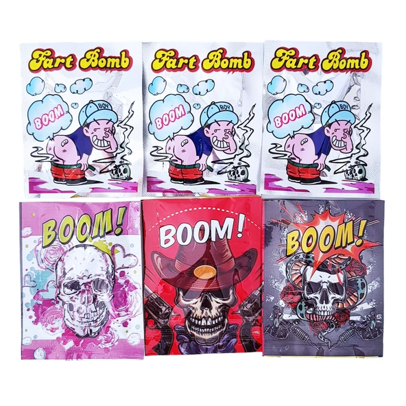 Şaka Seti 3+3 Sık Patlat Osuruk Bombası Kötü Koku Ve Ses Bombası Parti Şaka Malzemesi ürün görseli