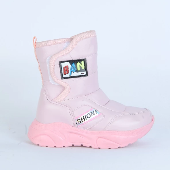 Moda Ayakkabı 9075 Pudra Kız Çocuk Bot Ayakkabı