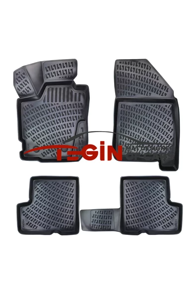 Dacia Duster 4x4 2023 3D Havuzlu Paspas Siyah