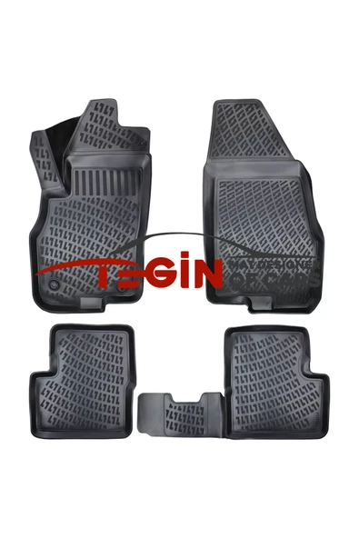Fiat Punto Evo 2018 3D Havuzlu Paspas Siyah