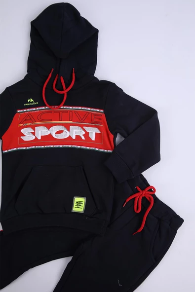 Nexactive Kız Erkek Çocuk Alt Üst 2'li Spor Eşofman Takım 50051 - 12