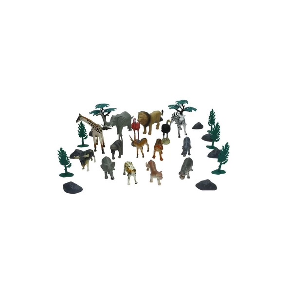 SH-D6601-1 2 3 4 30 Parça Hayvan Seti 2 Vahşi - 2 Çiftlik - Vardem Oyuncak - 6