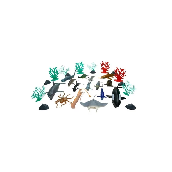 SH-D6601-1 2 3 4 30 Parça Hayvan Seti 2 Vahşi - 2 Çiftlik - Vardem Oyuncak - 8