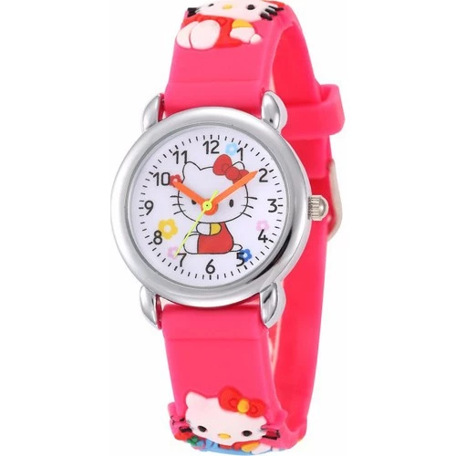 DZC KUZENLER AVM HELLO KITTY SAAT SLİKON KORDON FİGÜRLÜ KABARTMALI ÇOCUK SAATİ - 5