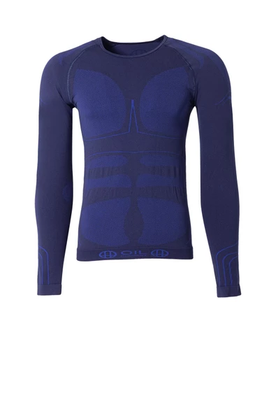 Oil Company Lacivert Unisex Termal İçlik Üst Seamless III. Seviye Pro - 4