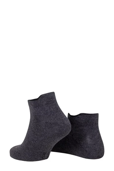 Oil Company Antrasit Bambu Patik Çorap Unisex - 4