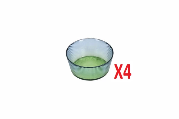 Porland Tirius Mavi-Yeşil Kase 13 cm 4lü 04FIA002615