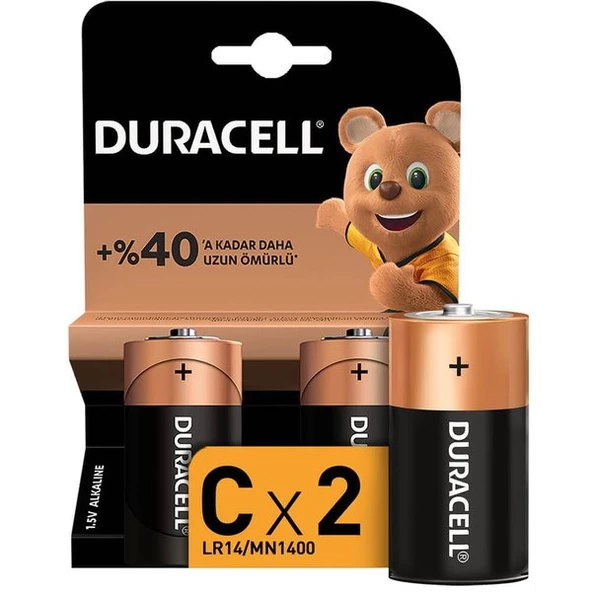 Duracell Basic C Boy Pil 2Lİ