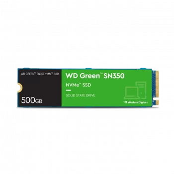 500GB WD GREEN SN350 M.2 NVMe 2400/1500MB/s WDS500G2G0C SSD - 2