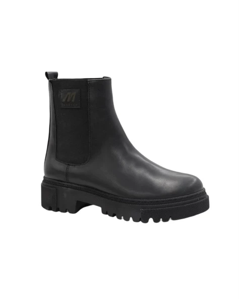 M.P. 232-2744 Zn Kadın Siyah Lastikli Bot - 2