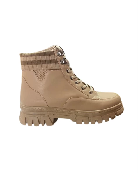 M.P. 232-1427 Zn Kadın Bej Düz Bot - 3