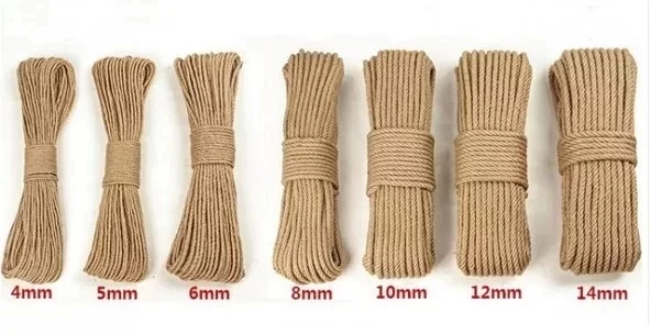 Jütburada Jüt Halat 4 mm 100 Metre Hasır Dekor Süsleme İp - 5