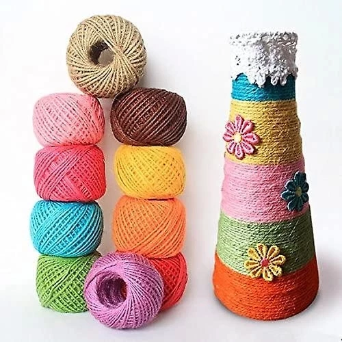Jütburada Pembe Jüt İplik 5 Adet 500 Gr Hasır İp Kırnap İp Doğal İp Çuval İp - 3
