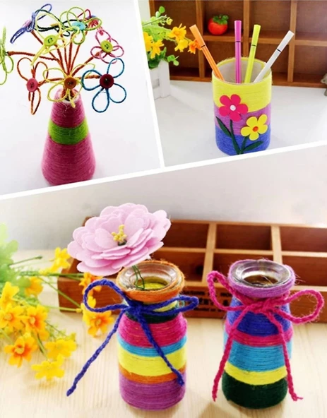 Jütburada Pembe Jüt İplik 5 Adet 500 Gr Hasır İp Kırnap İp Doğal İp Çuval İp - 4