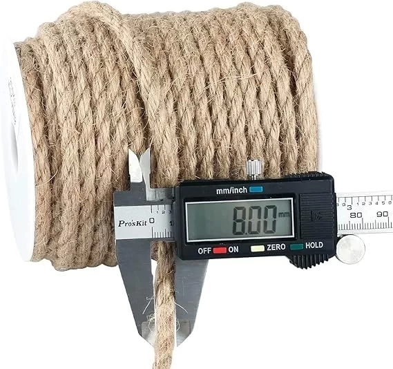 Jütburada Jüt Halat 8 mm 100 Metre Hasır Dekor Süsleme İp - 3