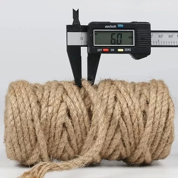 Jütburada Jüt Halat 6 mm 100 Metre Hasır Dekor Süsleme İp - 3